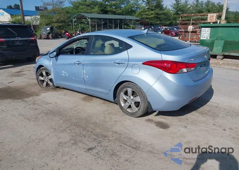2012 Hyundai Elantra Gls (Ulsan Plant) z USA, uszkodzony, nr VIN KMHDH4AE2CU423585